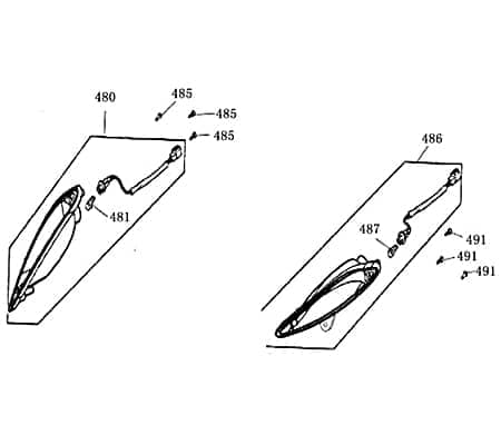 Kreidler MONZA 50 Race Urban Blinker 50ccm 4Takt 33450-KY7-9000 Motorroller.de links vorn Signalleuchte Blinklicht Blinkleuchte Fahrtrichtungsanzeiger