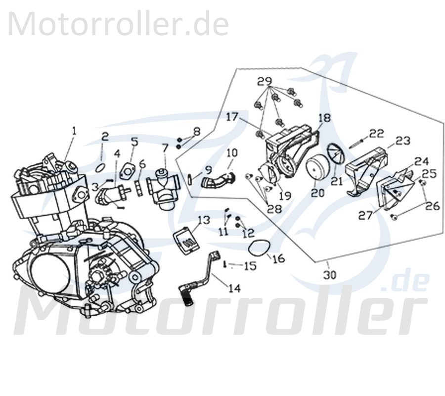 Isolator 91227 für 233ccm 4Takt