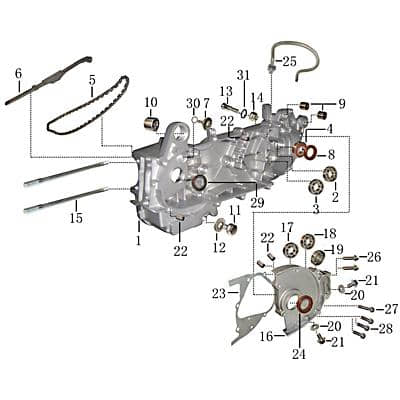Simmerring Getriebe 20x32x6 Simmer-Ring 700003
