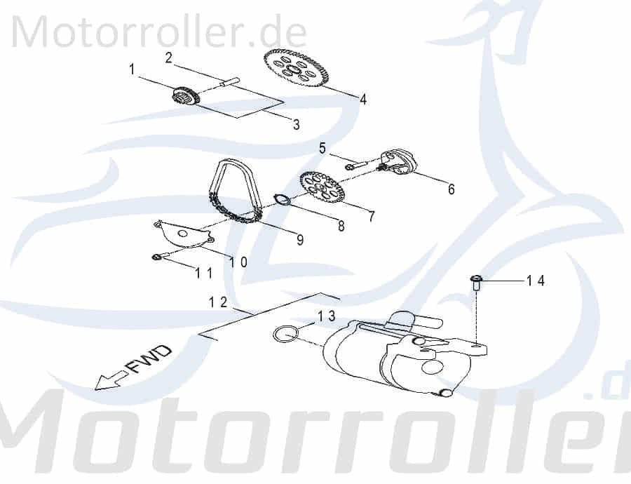 AEON Ölpumpe komplett 300-400 Quad ATV AEO-1500050A-000