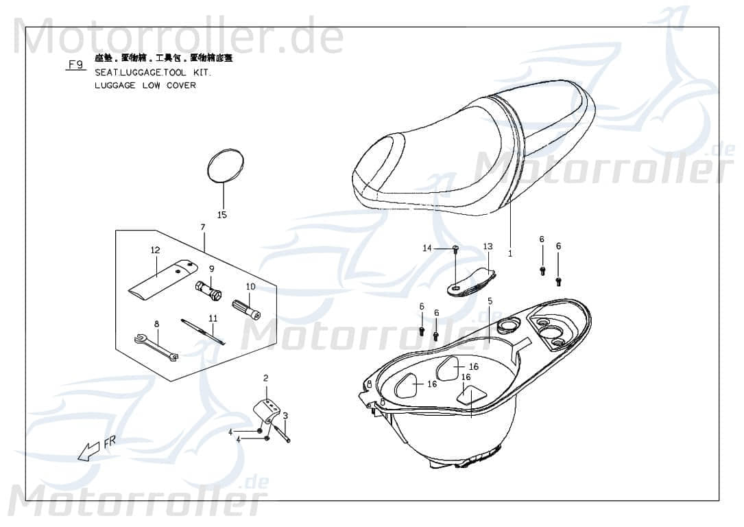 PGO Anschlaggummi PMX 50 Gummipuffer Dämpfer Anschlagpuffer P2681030000 Motorroller.de Gummi-Puffer Stopper Gummidämpfer GummistopperAnschlag Mokick