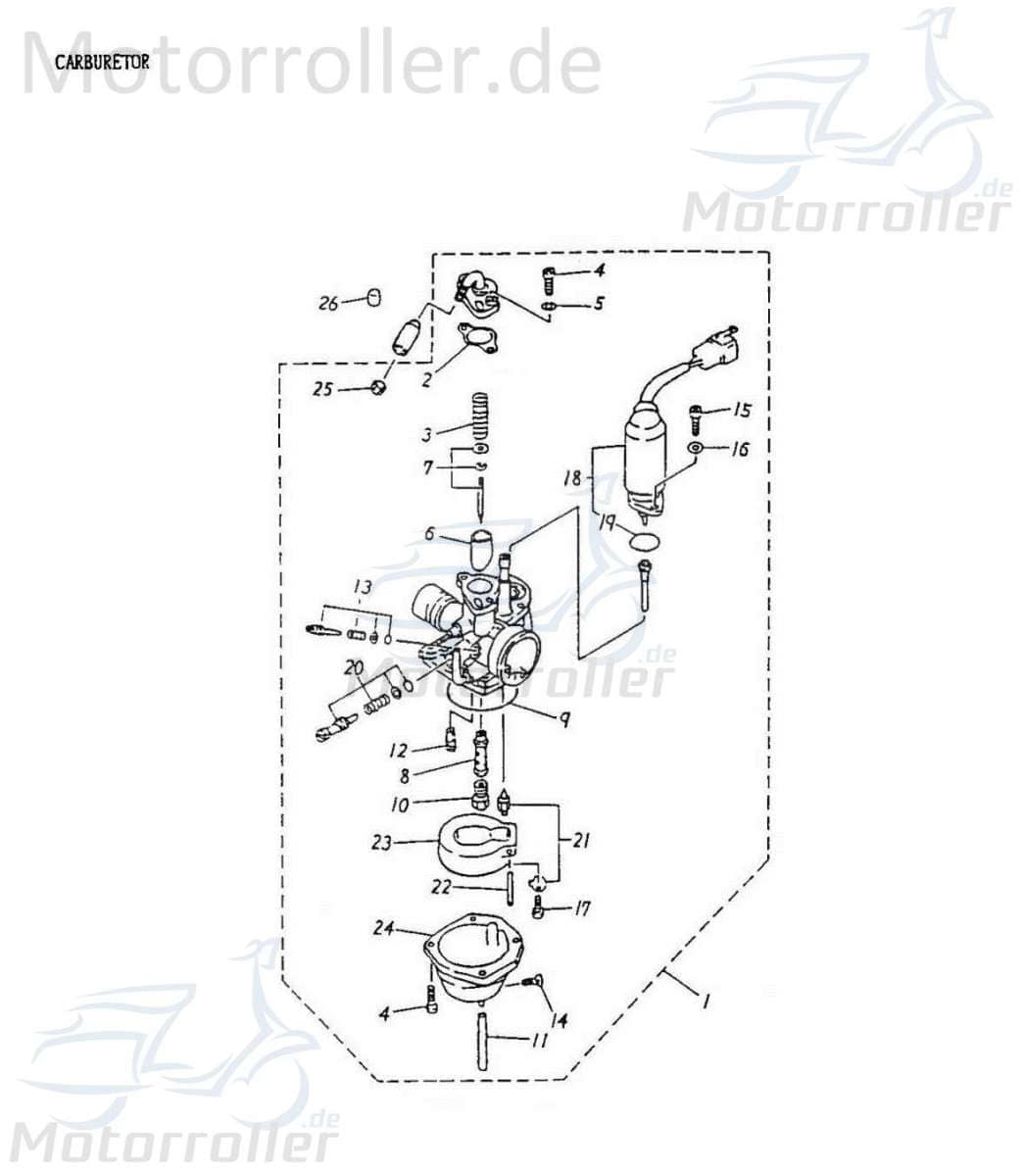 Aeon Cobra 50 Unterlegscheibe ATV 50ccm 2Takt K94111-0406510 Motorroller.de Distanzhalter U-Scheibe Washer Beilagscheibe Ausgleichsscheibe Quad Adly