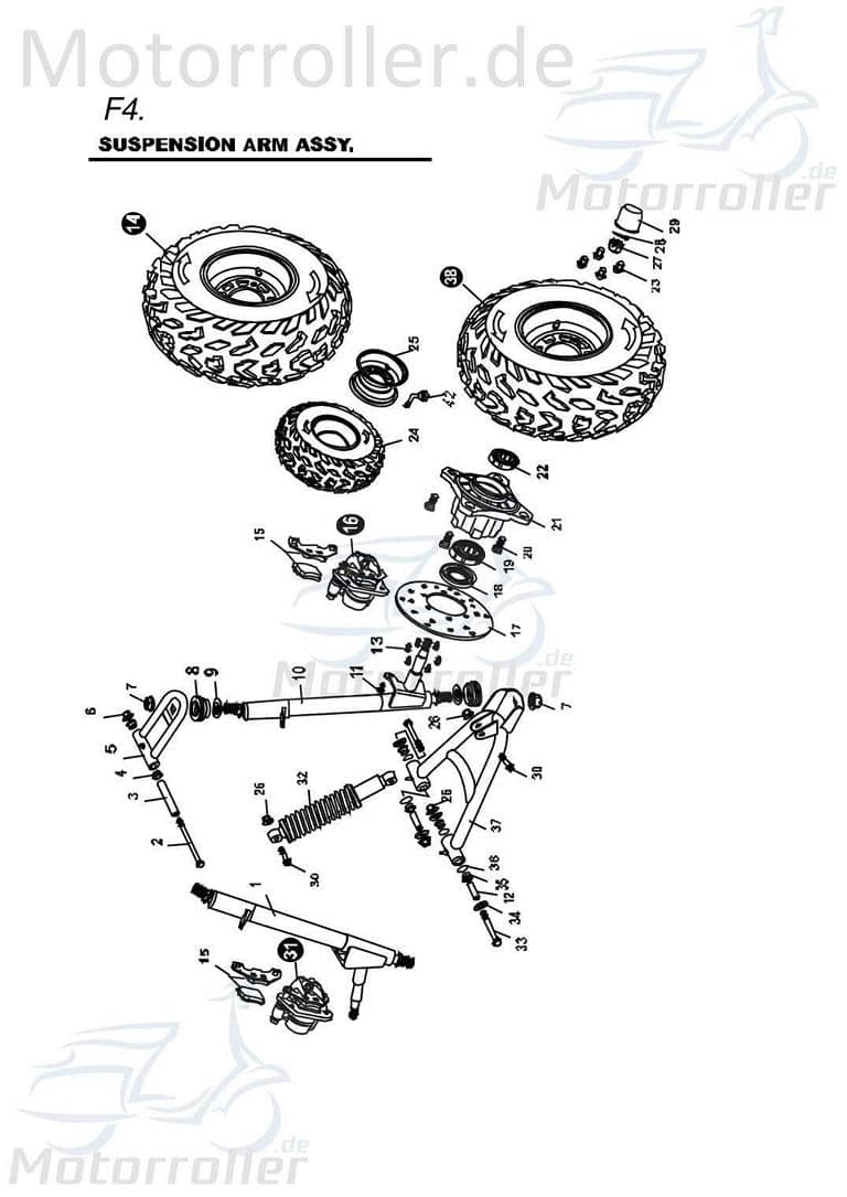 Kugellager 6203 PGO 96510620303 Motorroller.de