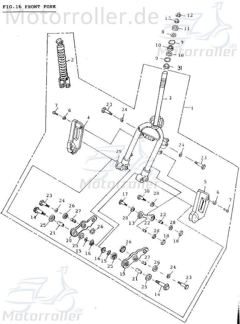 Adly AT 50 PT Unterlegscheibe 50ccm 2Takt 51334-101-000 Motorroller.de Distanzhalter U-Scheibe Washer Beilagscheibe Ausgleichsscheibe Distanz-Scheibe