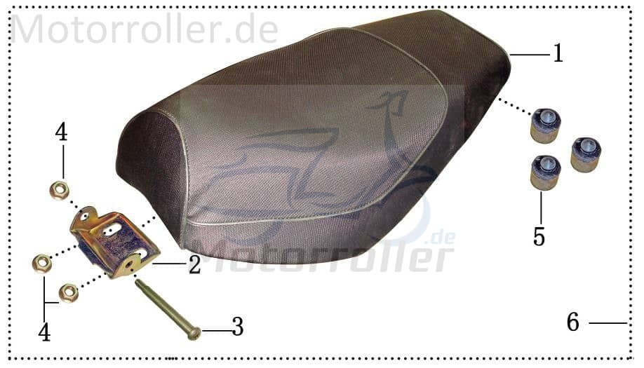 Sitzbankgummi 23mm Motorlager 2130501-2-4T125