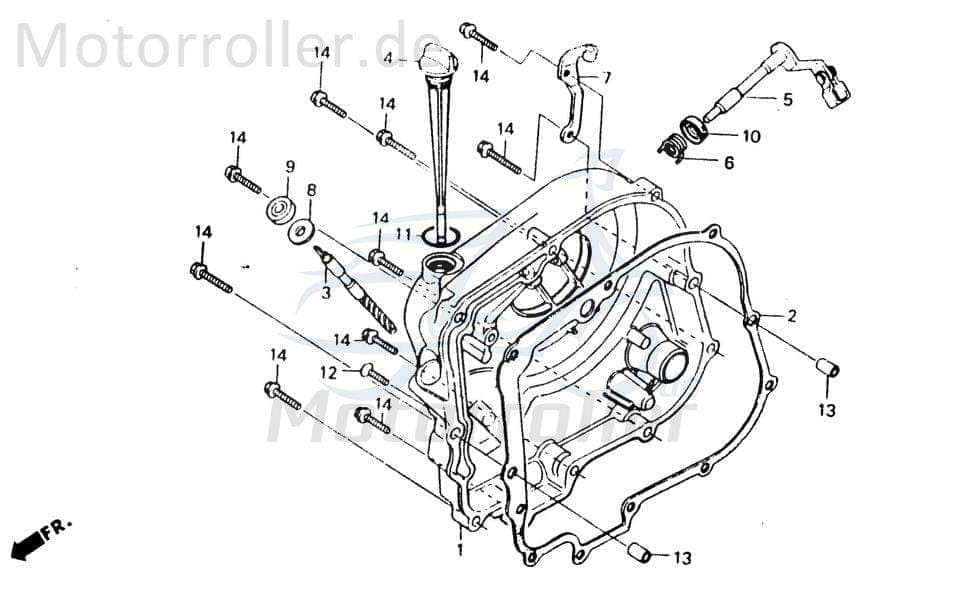 Chunlan Chopper Tachowelle 125ccm 4Takt 244FM.03.05-05 Motorroller.de Tachoantrieb Tacho-Welle Tachometerwelle Tachoantriebswelle Tacho-Antrieb Moped