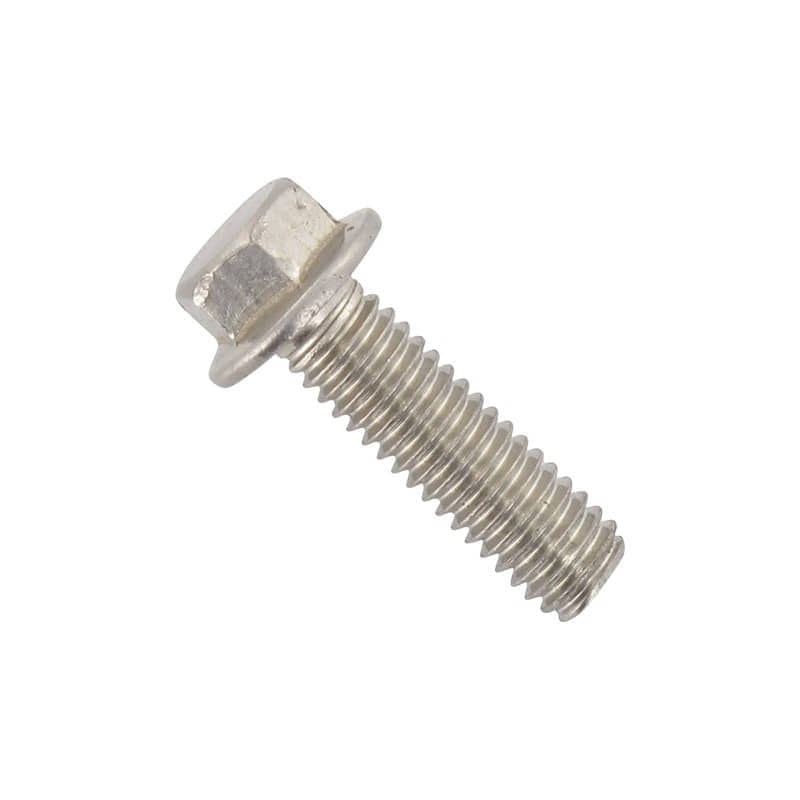 Schraube M6x25mm mit Bund weiß 9040606025-2