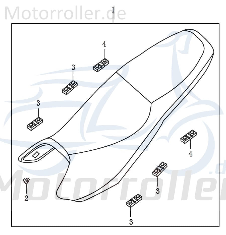 Kreidler STREET 125 DD Anschlaggummi 125ccm 4Takt FIG.C18-4 Motorroller.de Gummipuffer Dämpfer Anschlagpuffer Gummi-Puffer Stopper Gummidämpfer