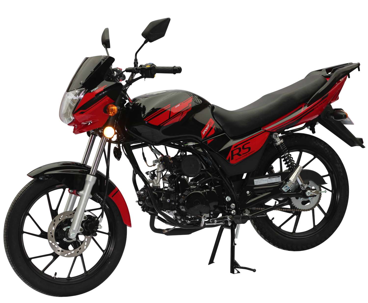 Motorrad Fighter 50 Sprint-S rot 45 km/h Euro 5 Schaltmoped Mokick 50ccm 4 Takt Kleinkraftrad Krad