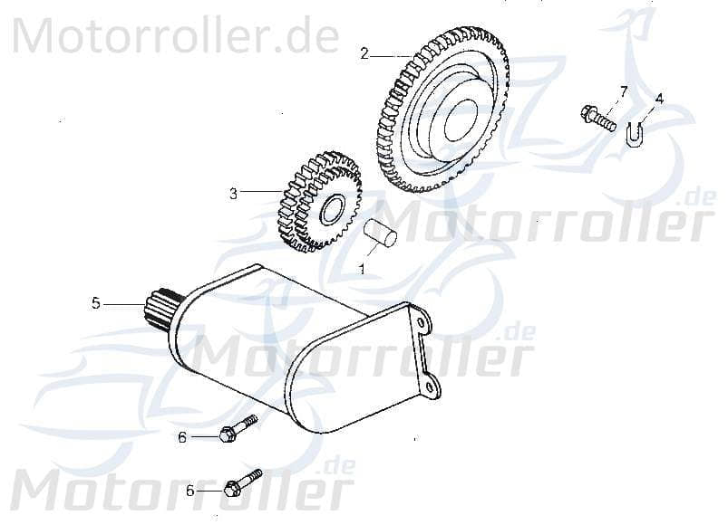 Getriebestift Kasea BUGGY 250 / Achse 250ccm 4Takt 172MM-149 Motorroller.de Doppelzahnrad 250ccm-4Takt Straßenbuggy 250 Ersatzteil Service Inpektion