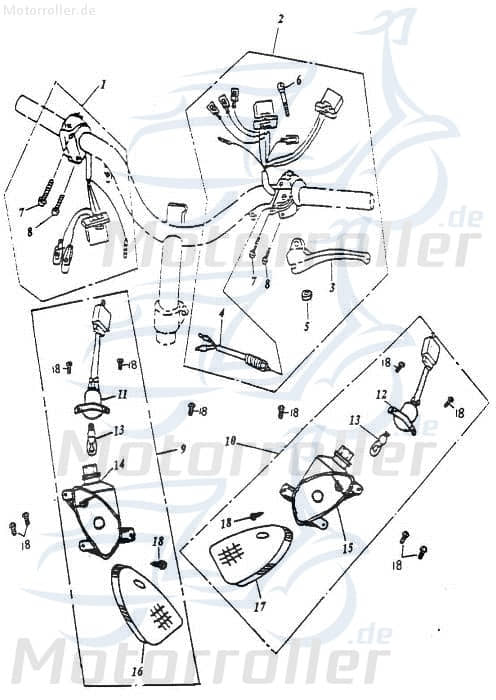 Adly Schraube JET 50 Innensechskant-Schraube 50ccm 2Takt Motorroller.de Innensechskantschraube Maschinenschraube