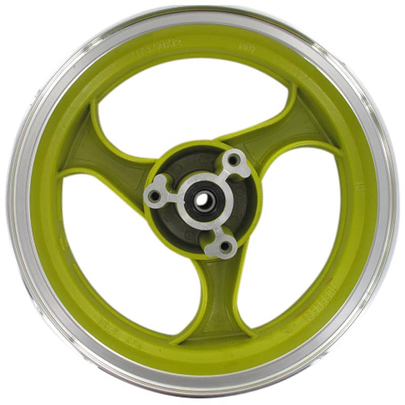 Felge vorn Alu 13x3.5 Zoll gelb 3 Speichen Scheibenbremse YYB915009001-G
