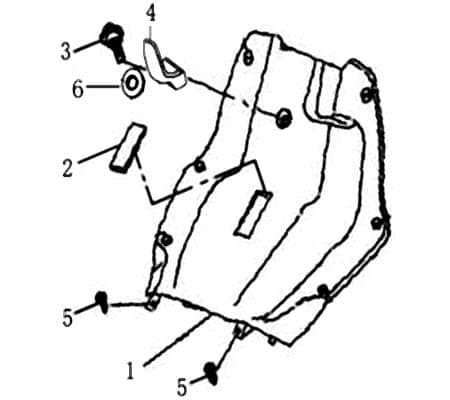 Rex Milano 50 Dekorblende Frontschürze Roller Motorroller.de Frontverkleidung 50ccm 4Takt 139QMB JSD50QT-13 50cc 4T 139QMA Frontmaske