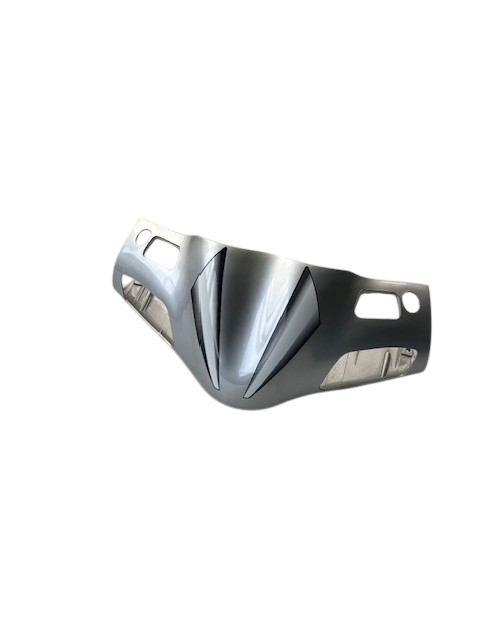 Lenkerverkleidung silber 0 Rex RS125 Roller 125ccm 4Takt Motorroller.de Frontverkleidung Frontschürze Frontmaske Lenkerabdeckung Front-Cover Scooter