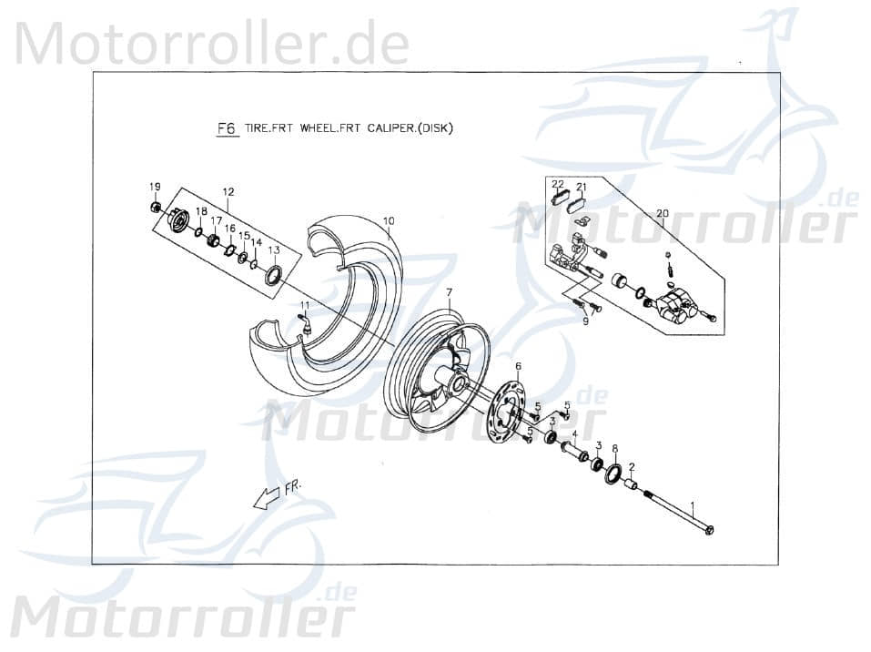 Bremsklotz außen C240C311000 von PGO