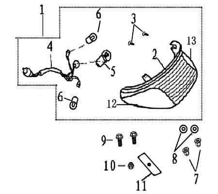 Rücklichtscheibe 2100301-4