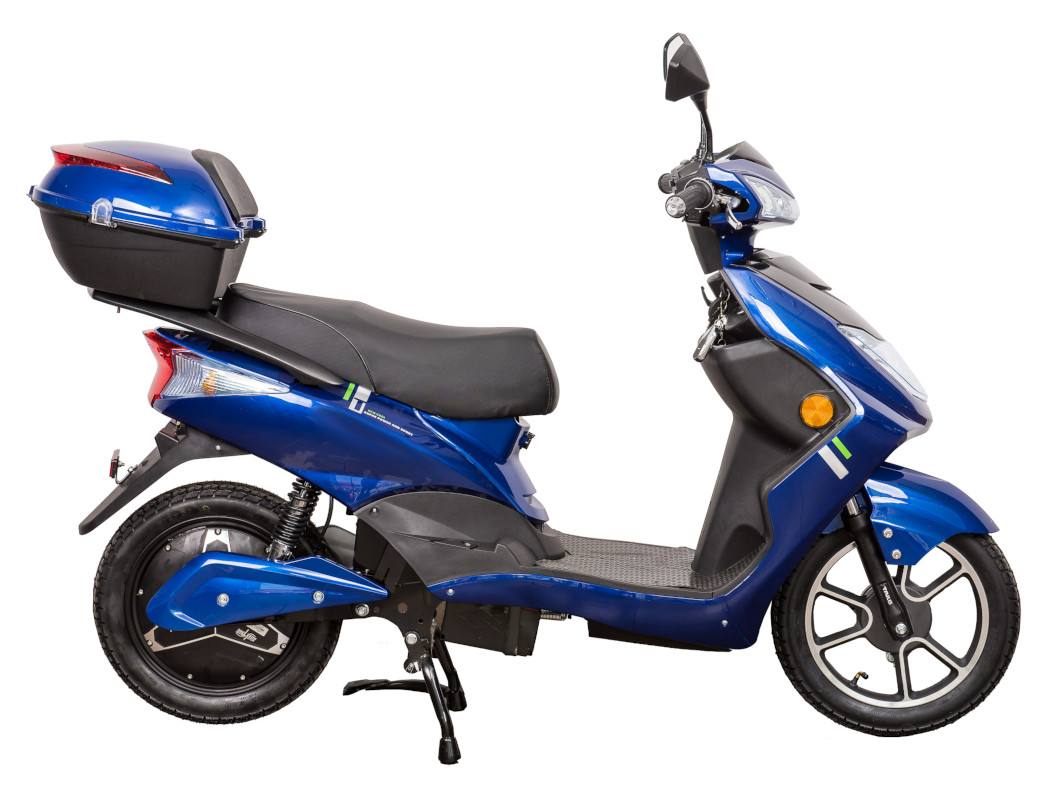 Elektroroller Scoody 25 W ZT-27 blau 900W 25 km/h Bleisäure-Akku E-Roller E-Scooter Mofa