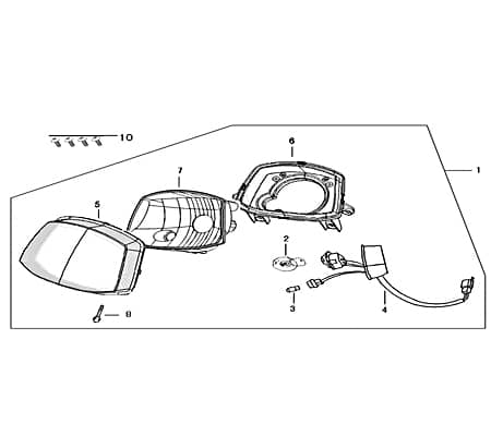 Scheinwerfer Rex Genua 50 Frontscheinwerfer 50ccm 4Takt Motorroller.de Hauptscheinwerfer Front-Scheinwerfer Vorderlicht Frontlicht Frontleuchte