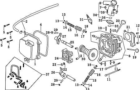 Gewindebolzen M6x32mm 87006 von Motorroller.de