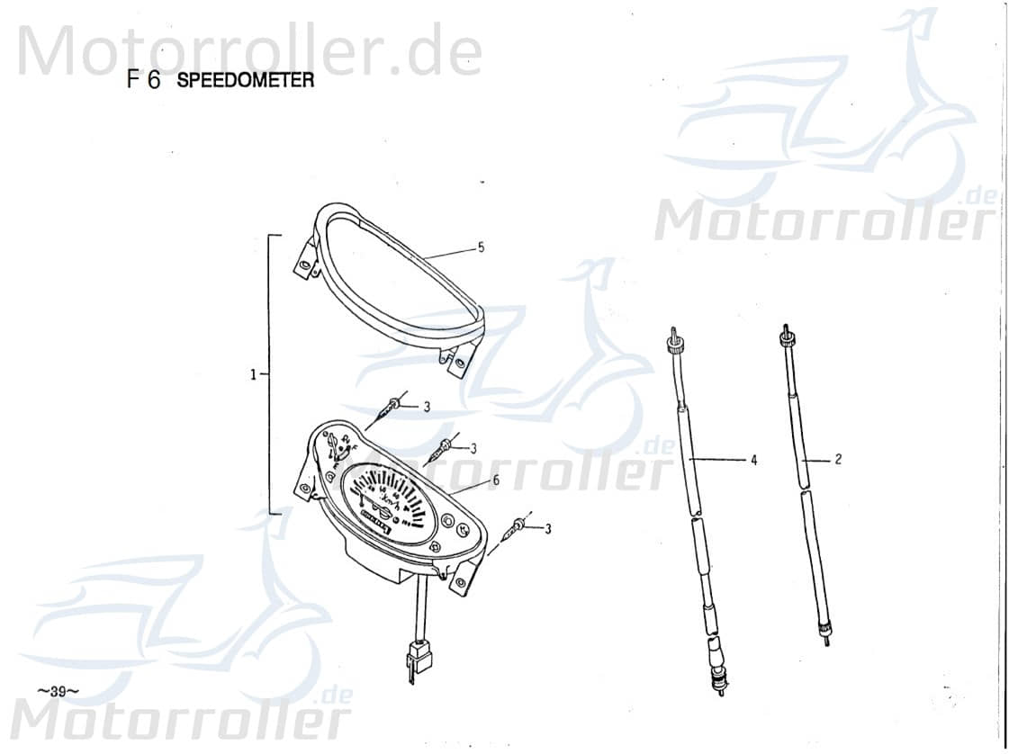 PGO Tachoglas Galaxy 50 Tachoscheibe Tachometerscheibe B9E156011A9 Motorroller.de Tachometerabdeckung Tachoglasscheibe Tachosichtglas Tacho-Sichtglas