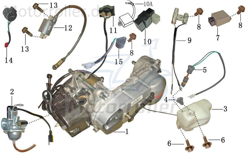 Ölalarmrelais 12V 2Takt 50ccm YY50QT-28 Jonway 1060012