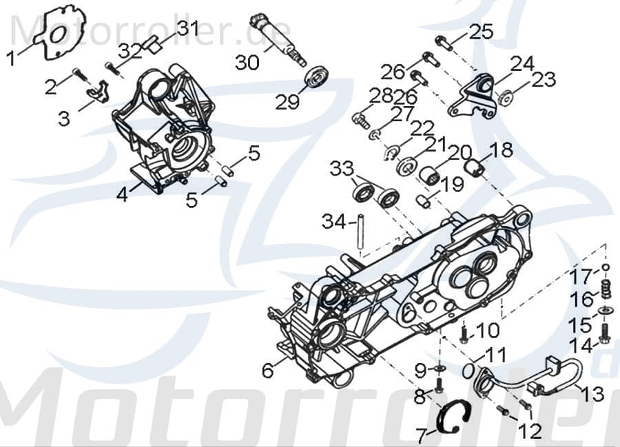 Gummistopfen Motorgehäuse Gummipuffer 12345-111-000