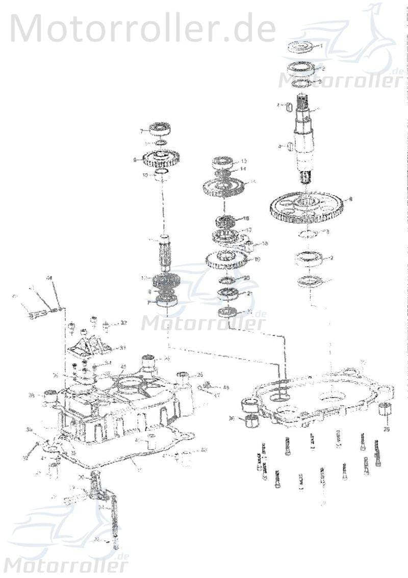 Getriebeausgangswelle Getriebewelle Tongjian 250ccm 4Takt Motorroller.de Endantrieb Zwischenwelle Antriebs-Welle Antriebs-Achse 250ccm-4Takt Buggy