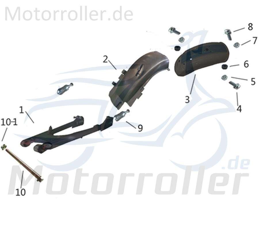 Kreidler DICE CR 125i Schwingenachse M14 x 220 x 1,25 mm 780104 Motorroller.de Achse Bolzen Schraube Hinterradschwinge Hinterradaufhängung Motorrad