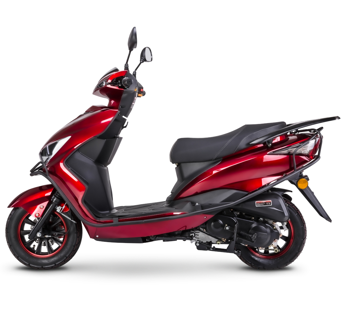 Motorroller GMX 460 Sport C-RZ rot 45 km/h Euro 5 Scooter Mokick Roller