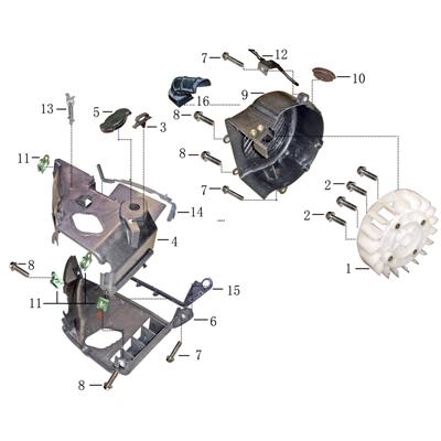 Gebläserad / Lüfterrad 4T Gebläsesystem Luftrad 704280