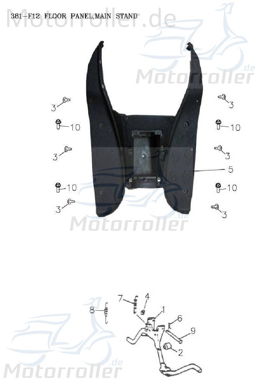 Feder klein für Mittelständer ABR-95014-71602-0A