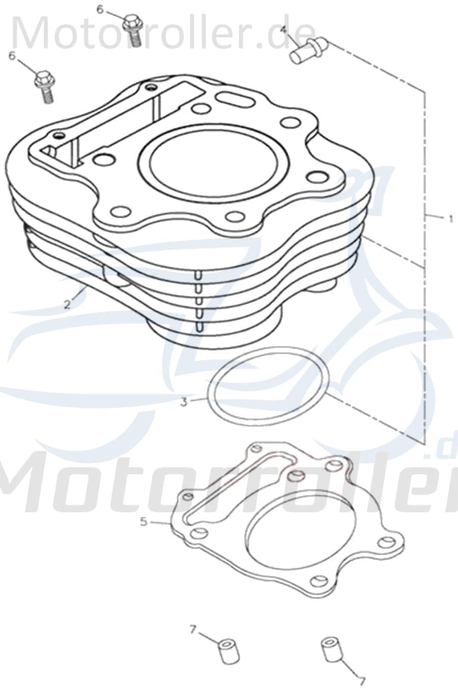 Zylinderfußdichtung Adly Zylinder-Dichtung Quad 272ccm 4Takt Motorroller.de Zylinderdichtung Fuß-Dichtung Zylinderfuß-Dichtung 100ccm-2Takt ATV UTV