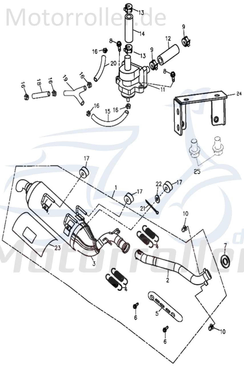 Feder 18307-225-000 für 280ccm 4Takt