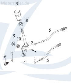 Explorer Titan 300 Ventileinstellschraube 53206-CEW-00 Motorroller.de Ventiljustierschraube Ventilstellschraube Scooter Exploroer
