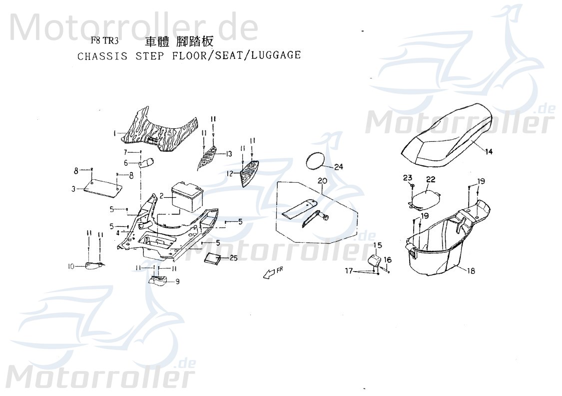 Batterie 12V 3AH (YTX4L-BS YUASA) MF P5583000000