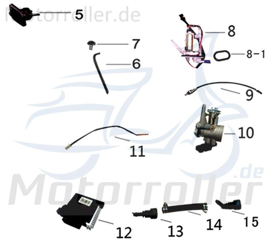 Kreidler DICE CR 125i Lambdasonde Motorrad 125ccm 4Takt 781270 Abgassonde Abgassensor Lambdasensor