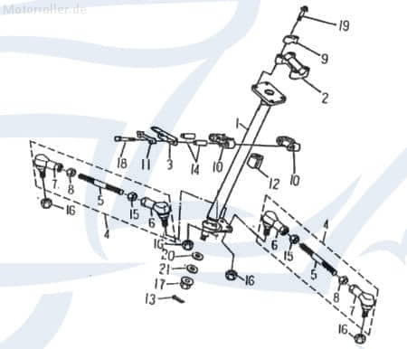 Rex Quad 50 Bundmutter Sechskantmutter ATV 50ccm 2Takt 99649 Motorroller.de Flanschmutter Sechskant-Mutter Flansch-Mutter Maschinenmutter Bund-Mutter