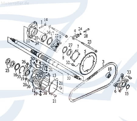 Nadellager Nk32x42x20 79711 von Motorroller.de
