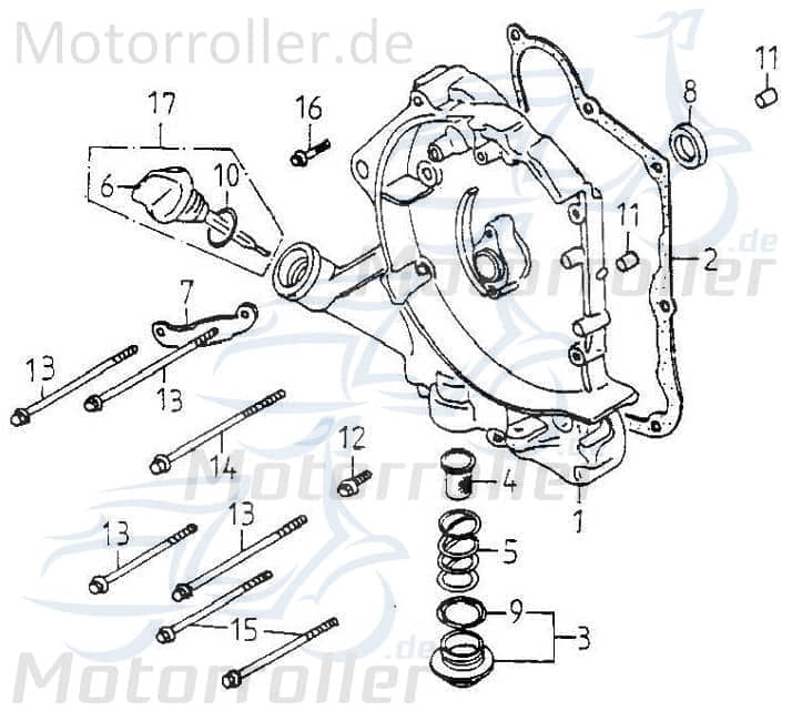 Adly Stellplatte Zündung GK 125 Buggy 125ccm 4Takt Motorroller.de Zündungsstellplatte 152QMI Ersatzteil Service Inpektion Direktimport