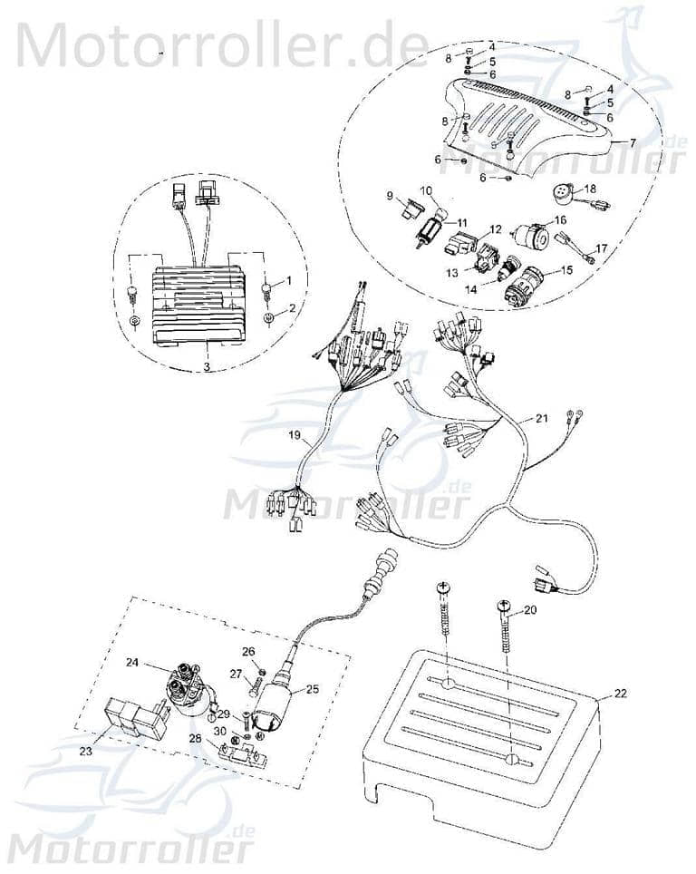 CDI Zündbox Tongjian Strassenbuggy 250 6.000.255 Motorroller.de Steuergerät Eppella ECM TBM Twister Hammerhead Wangye Kasea Buggy