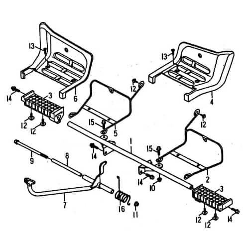 Sechskantschraube Rex Quad 150 Halter Halterung ATV 99689 Motorroller.de Befestigung Flachkopfschraube Sechskant-Schraube Bundschraube Flanschschraube