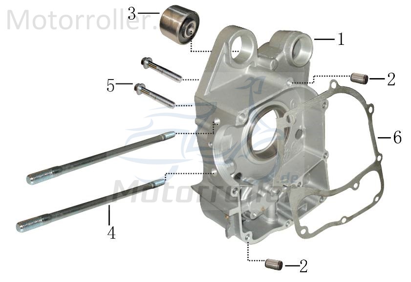 Kreidler Florett 125E Motorlagerbuchse 125ccm 4Takt 7.818.311-8 Motorroller.de 10x28x22mm Gummilager Silentblock Gummidämpfer Silentlager 152QMI Moped