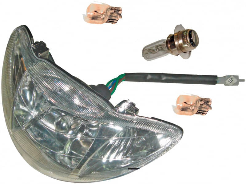 Scheinwerfer 12V 25/25W Rex RS450 Roller Scooter 50ccm 4Takt Motorroller.de Frontscheinwerfer Hauptscheinwerfer Front-Scheinwerfer Vorderlicht