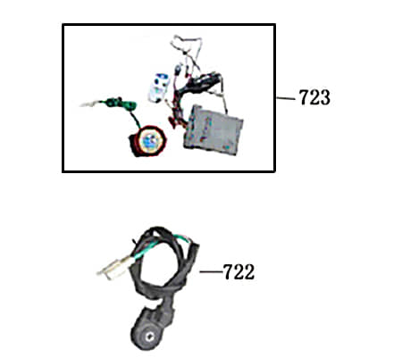 Zündunterbrechungsschalter Rex Palermo 50ccm 4Takt 740158 Motorroller.de Seitenständerschalter Kreidler Florett 2.0 50 City