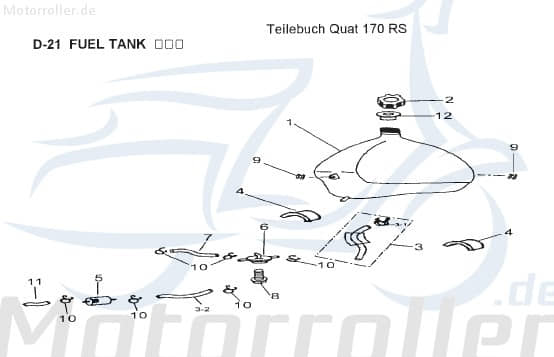 AEON Bundschraube Cobra 180 RS Maschinenschraube 180ccm 4Takt Motorroller.de Flanschschraube Flansch-Schraube Maschinen-Schraube Bund-Schraube Quad