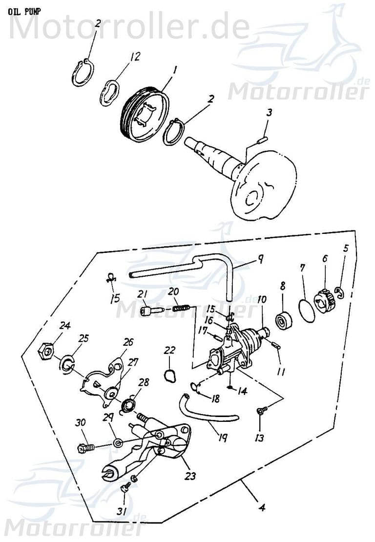 Adly Klemme hinten ATV 50 V Schlauchschelle Quad 50ccm 2Takt Motorroller.de Binder Schlauchklemme Spannring Clip Klemmschelle 50ccm-2Takt Quad 50 2