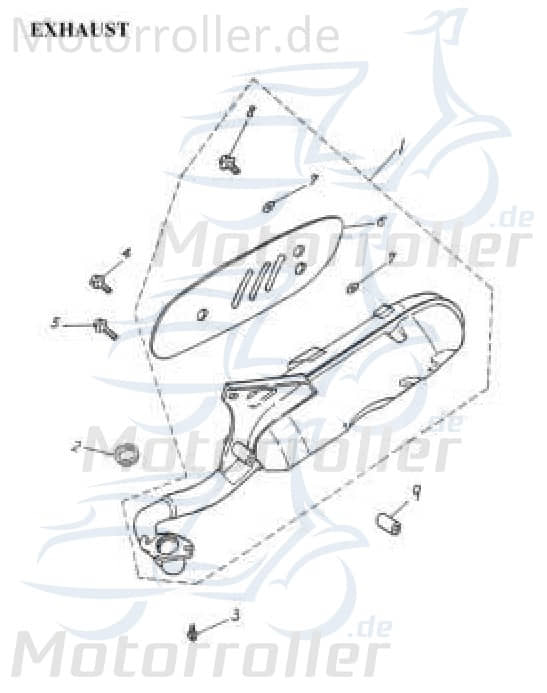 Auspuff Endtopf 18300-118-00L von Adly