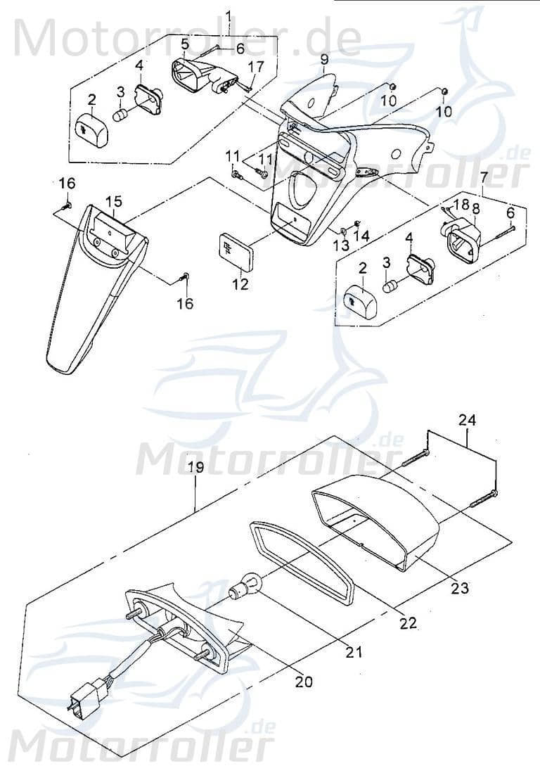 PGO Blinkerglas orange Big Max 50 50ccm 2Takt Motorroller.de Blinker-Glas Blinker-Abdeckung Blinkerabdeckung Blinkerkappe Blinker-Kappe