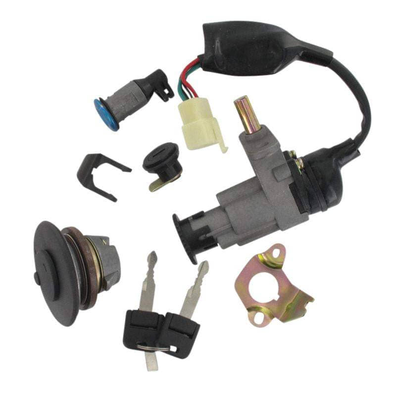 Rex 25 Scooter Mofa Schlossgarnitur Zündschloss 50ccm Motorroller.de Tankverschluss Tank-Verschluss 2Takt 1E40QMB YY50QT-28 50cc 2T