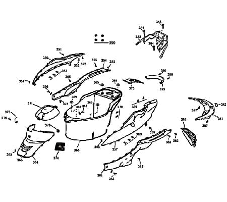 Kreidler MONZA 50 Race Urban Seitenverkleidung 50ccm 4Takt 741365 Motorroller.de Seitendeckel Seitenabdeckung Seitenleiste Seiten-Verkleidung Scooter